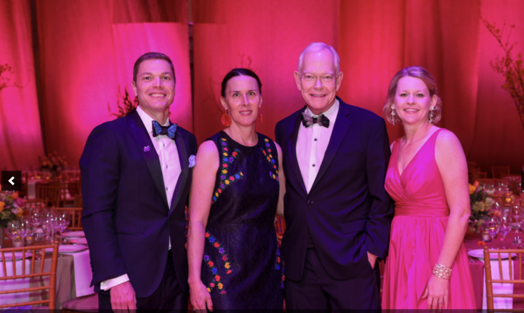 Performing Arts Houston gala chair Lance Reynolds, CEO Meg Booth, honoree Jay Jones, gala chair Kristin Reynolds (Photo by Priscilla Dickson)